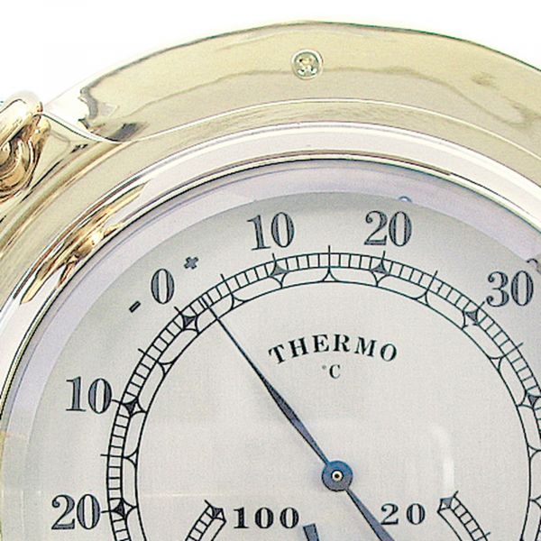 Thermo- & Hygrometer im Bullauge