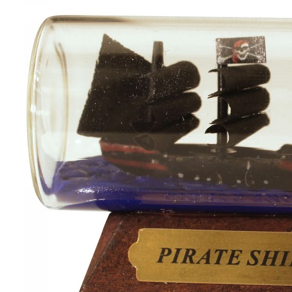 Flaschenschiff - Piratenschiff