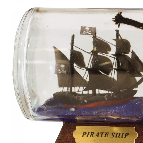 Flaschenschiff - Piratenschiff