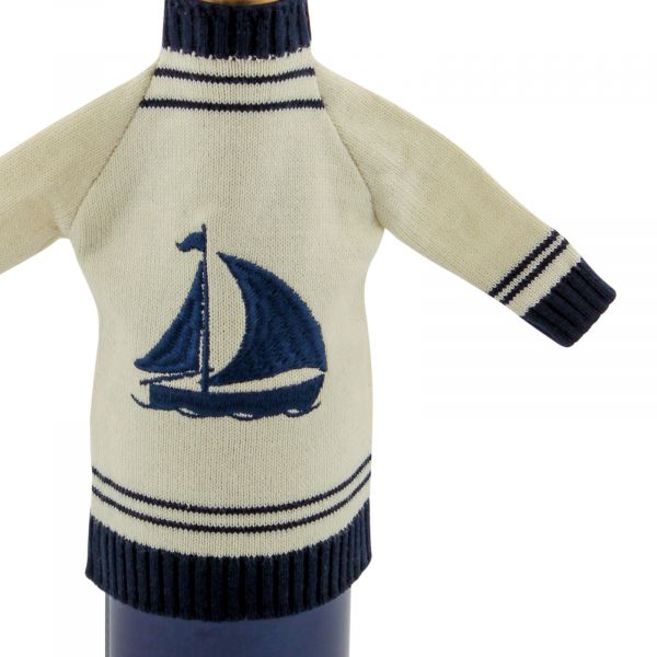 Flaschenpulli mit Mütze - Boot