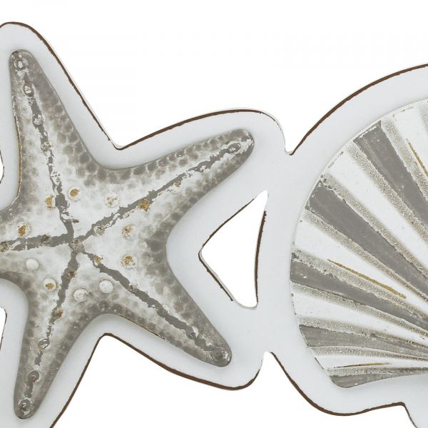 Wand-Deko - Seestern, Muschel, Schnecke