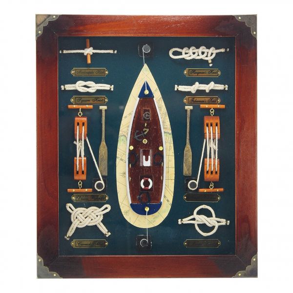 Knotentafel hinter Glas Englisch 5568