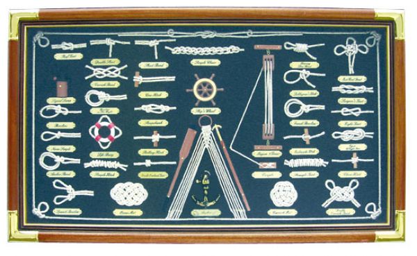 Knotentafel hinter Glas Deutsch 5596D