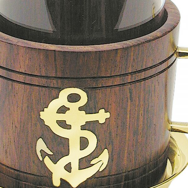 Grog-Glas mit Untersetzer