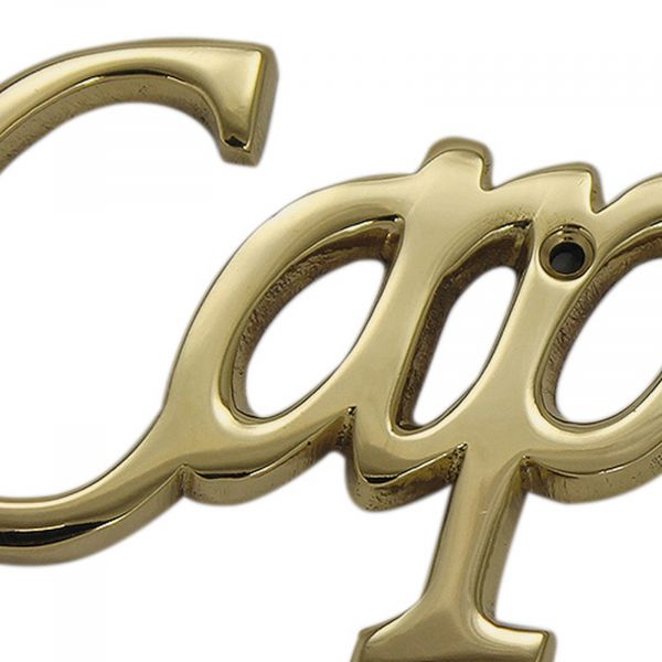 Türschild Schrift Captain