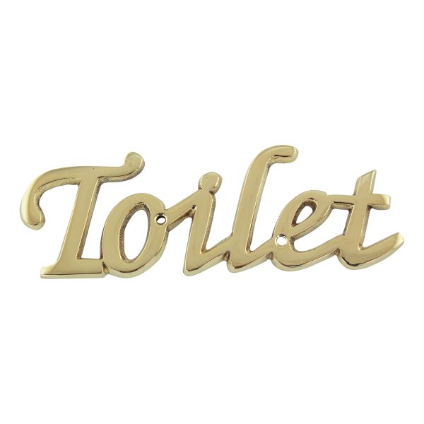 Türschild Schrift Toilet 7574