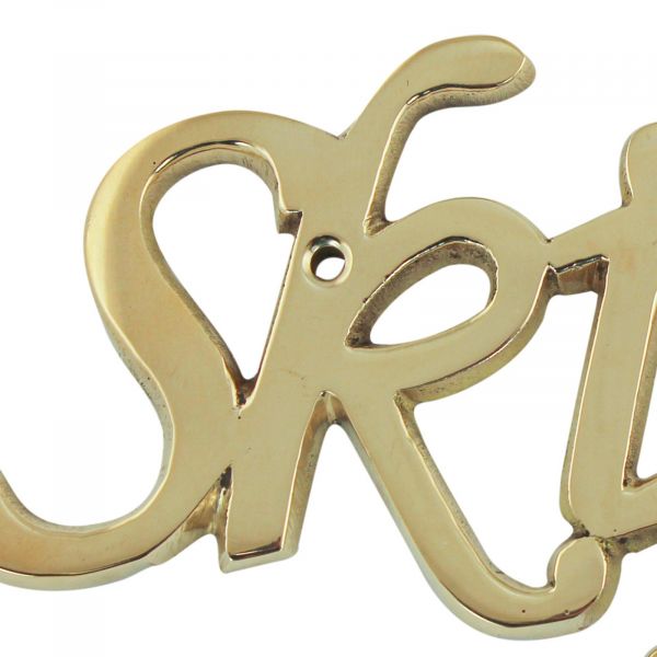 Türschild Schrift Skipper