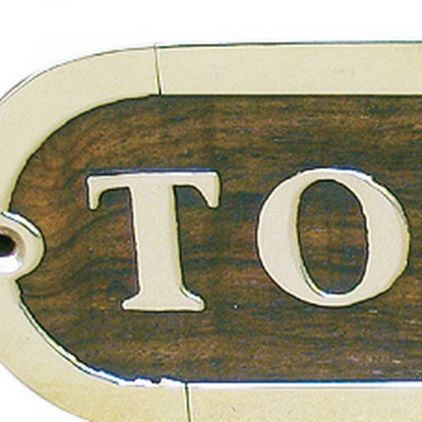 Türschild TOILETTES