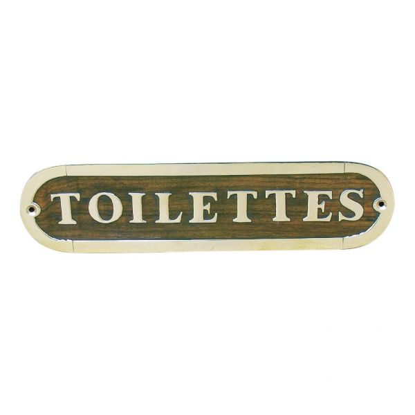Türschild TOILETTES 7654