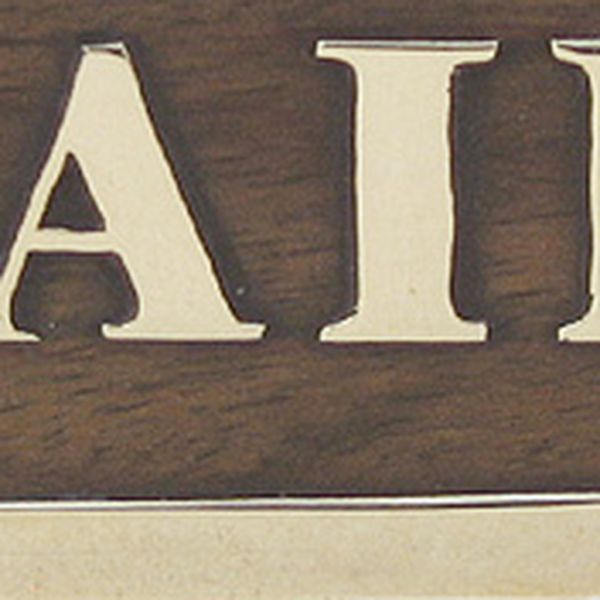 Türschild BAIN