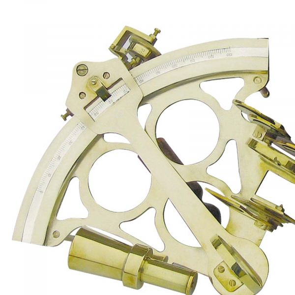 Sextant mit Microeinstellung in Holzbox