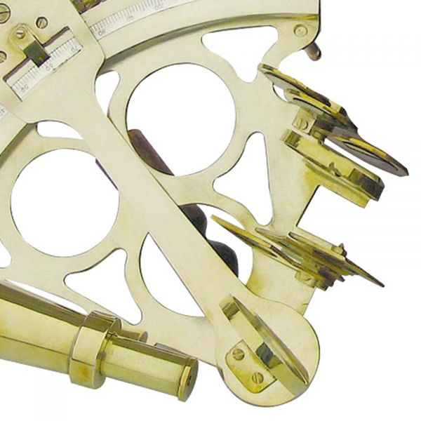 Sextant mit Microeinstellung in Holzbox