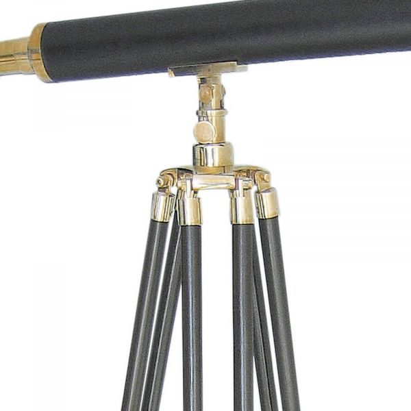 Stand-Teleskop mit Lederummantelung