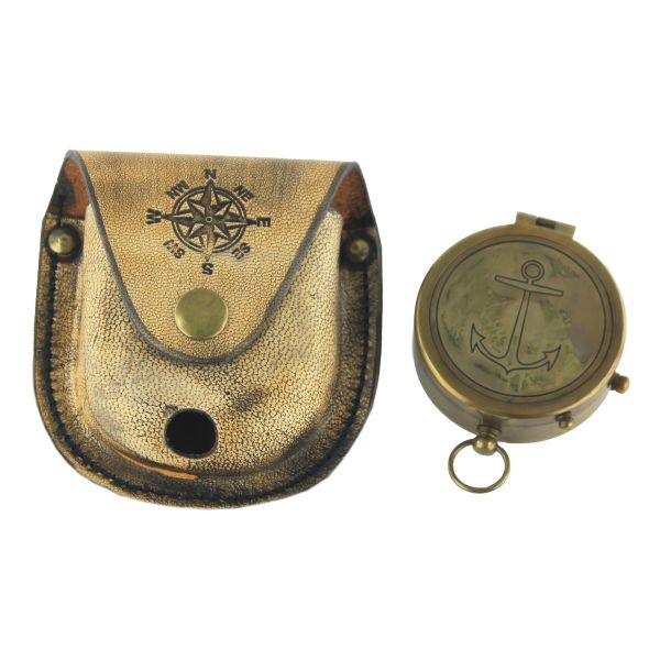 Kompass mit Deckel & Ring