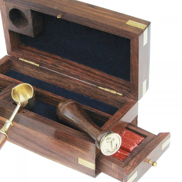 Siegel-Set in Holzbox