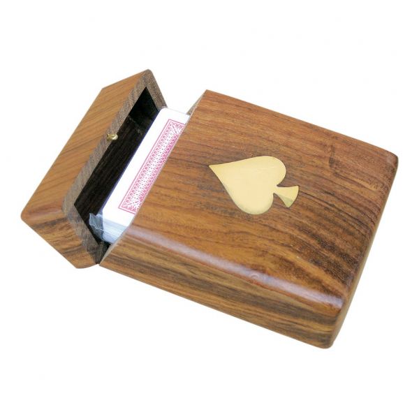 Spielkarten in Holzbox 9145