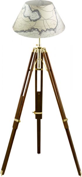 Stativ-Lampe Kartenoptik 9298-6695