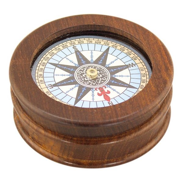 Kompass mit Glas im Deckel 9456