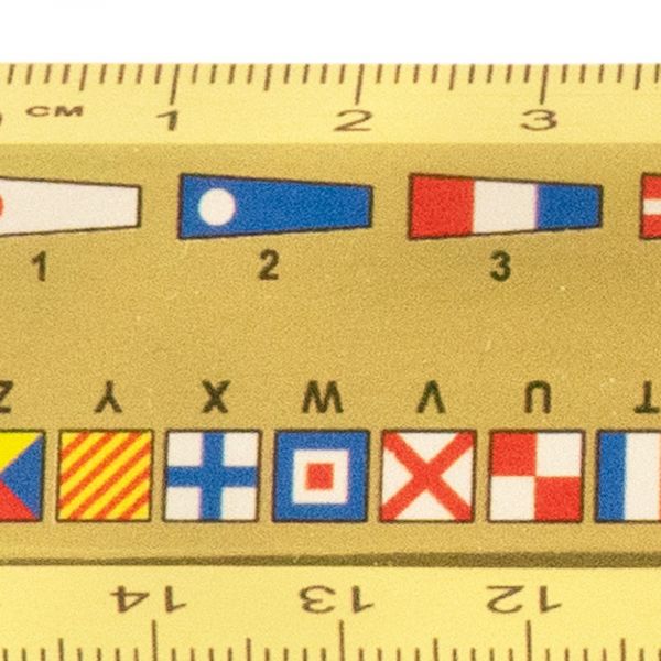 Lineal Flaggenalphabet 15cm