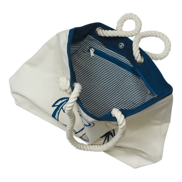 Strandtasche / Handtasche mit Anker-Motiv