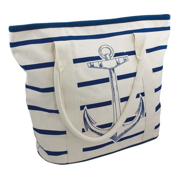 Strandtasche / Handtasche mit Anker-Motiv 9835