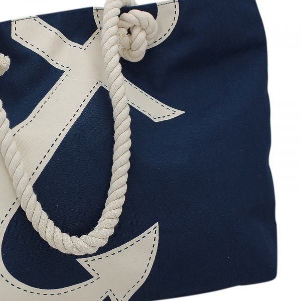 Strandtasche / Handtasche mit Anker-Motiv