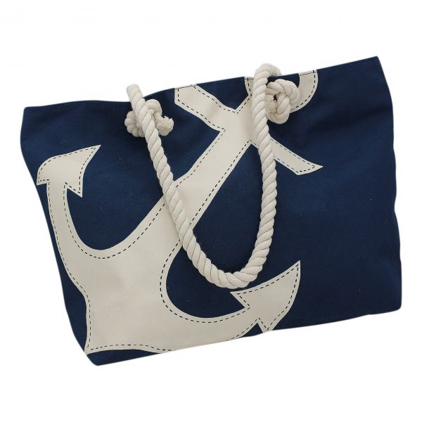 Strandtasche / Handtasche mit Anker-Motiv 9837