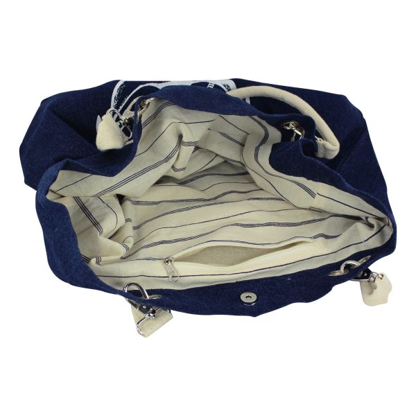 Strandtasche / Handtasche Anker / Steuerrad-Motiv