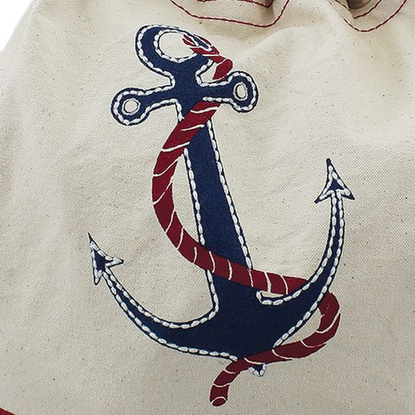 Strandbeutel / Rucksack mit Anker-Motiv