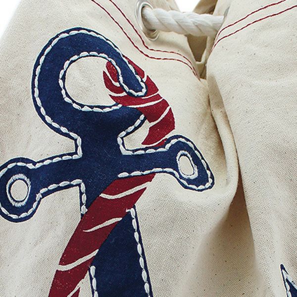 Strandbeutel / Rucksack mit Anker-Motiv