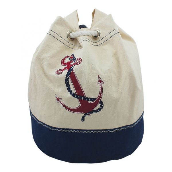 Strandbeutel / Rucksack mit Anker-Motiv 9852