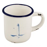 Becher mit Henkel - Leuchtturmdesign
