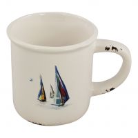 Becher mit Henkel – Boote-Design