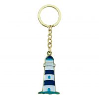 Schlüsselanhänger - Leuchtturm blau