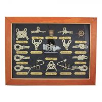 Knotentafel hinter Glas Englisch