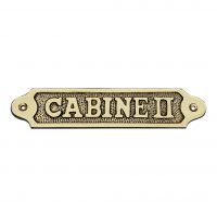 Türschild CABINE II