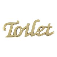 Türschild Schrift Toilet