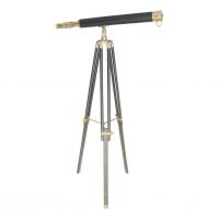 Stand-Teleskop mit Lederummantelung