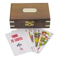 Tarot-Kartenspiel in der Holzbox