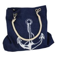 Strandtasche / Handtasche Anker / Steuerrad-Motiv