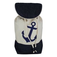 Strandbeutel / Rucksack mit Anker-Motiv