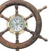 3. Bild Bullaugenuhr im Steuerrad 1208