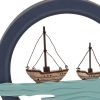 4. Bild Wand-Deko - Boote im Ring 5453