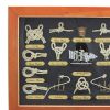 2. Bild Knotentafel hinter Glas Englisch 5566