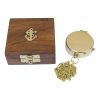2. Bild Taschenkompass mit Kette in Holzbox 8228B