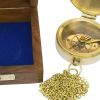 4. Bild Taschenkompass mit Kette in Holzbox 8228B