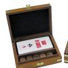 2. Bild Tarot-Kartenspiel & Würfel in der Holzbox 9041