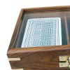 2. Bild Spielkarten in Holzbox mit Glasdeckel 9136