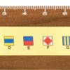 2. Bild Lineal- Flaggenalphabet 9515