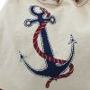 4. Bild Strandbeutel / Rucksack mit Anker-Motiv 9850